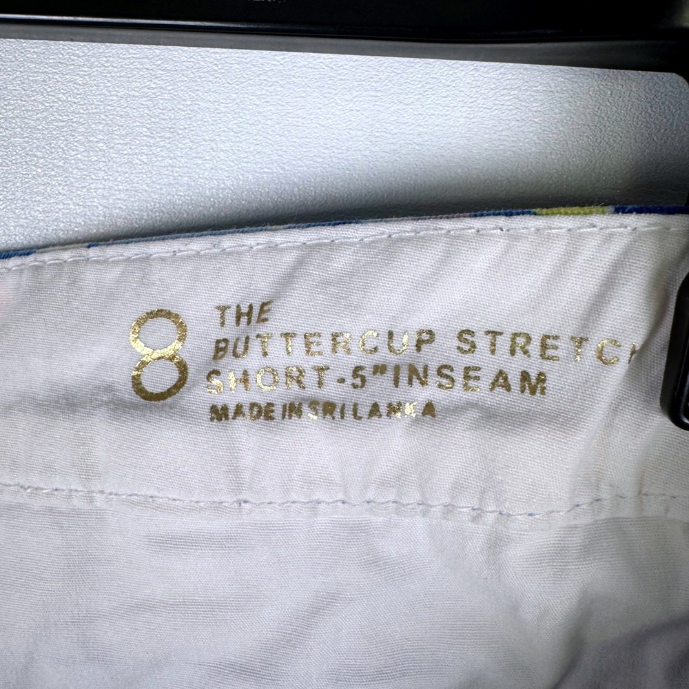 Lilly Pulitzer Buttercup Stretch Shorts Sea To Shining Sea Scalloped Blue Pink 8 - Picture 6 of 7